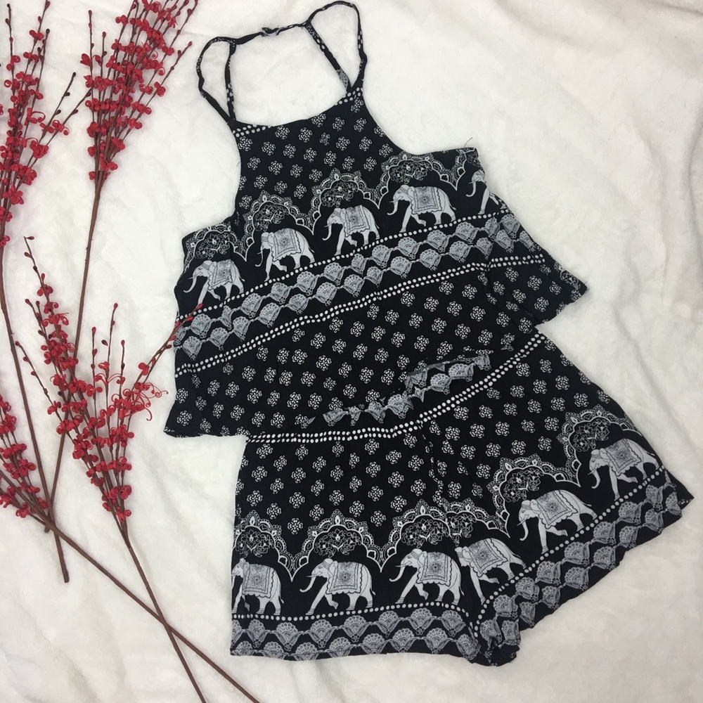 Phanuel - Black Ruffle Romper